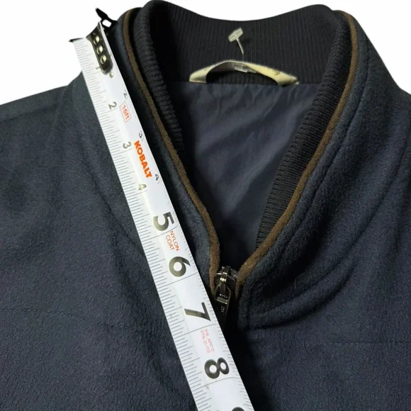 Maurizio Baldassari 100% Cashmere Vest w/ Knit Sides Size 56 (XXL/2xL US) blue - Picture 13 of 16